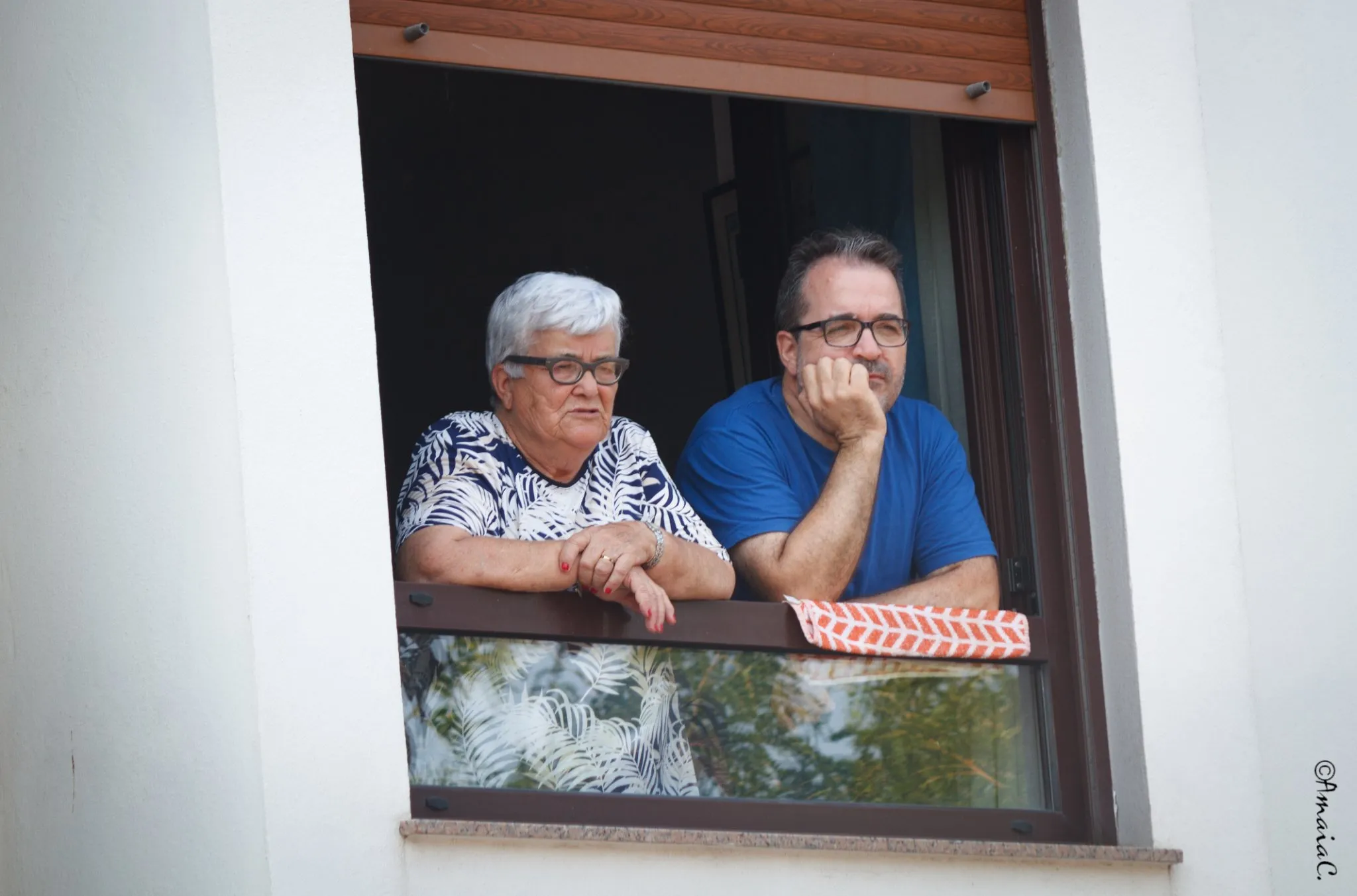 Vecinos del Barrio Pesquero en la procesión del Carmen