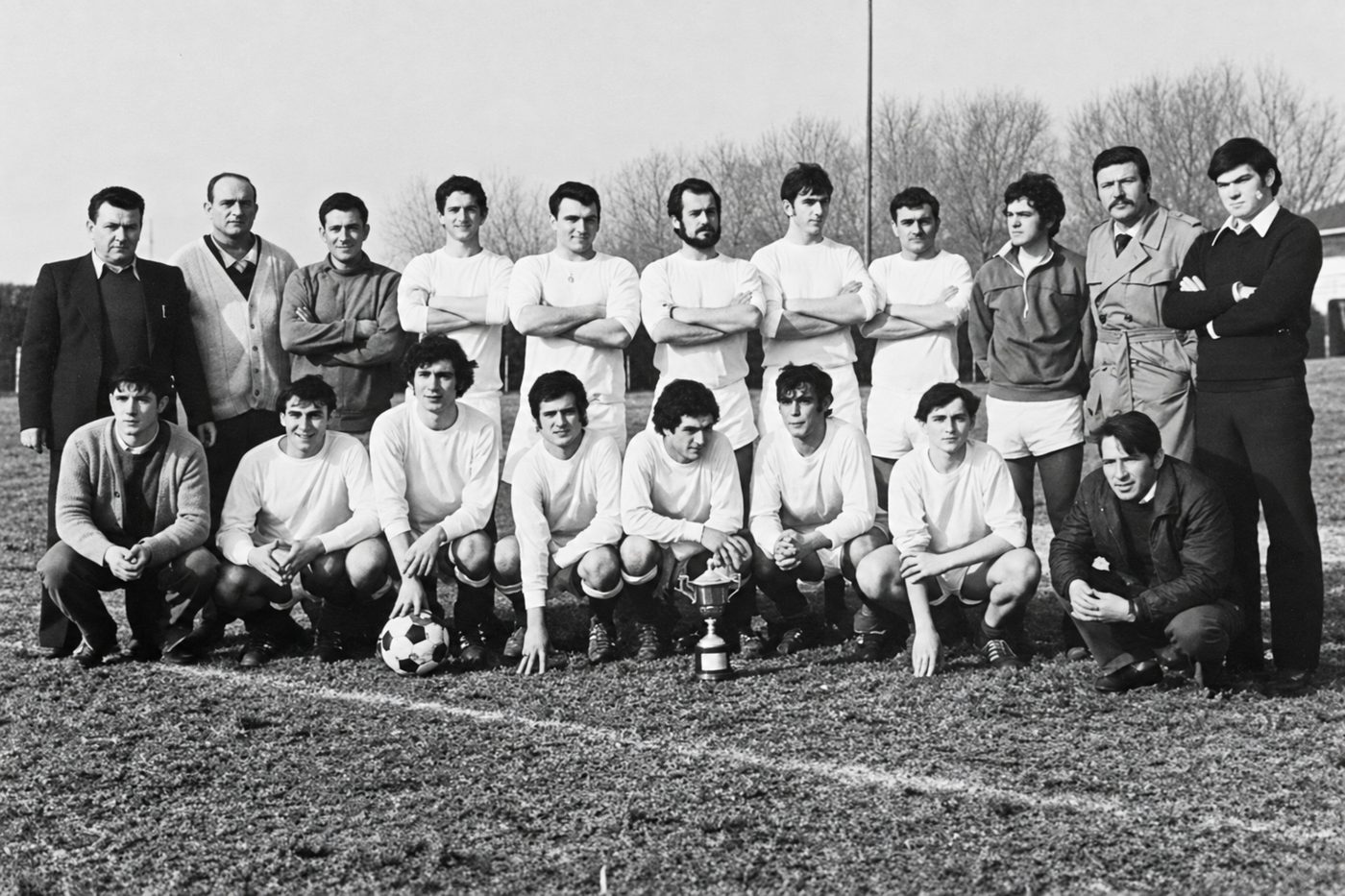Equipo de fútbol del Barrio Pesquero de mediados o finales de los años 60