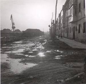 Fotografía antigua de la Avenida Sotileza, mediados del siglo XX