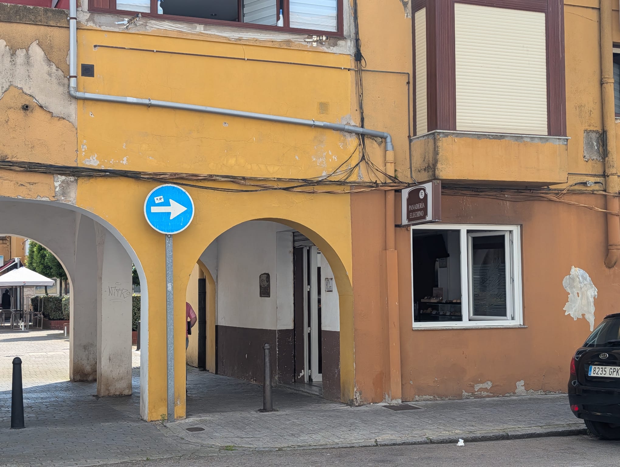 La esquina donde estaba la tienda de Isabel, hoy Panadería Elechino